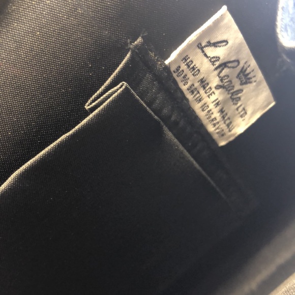 Black Clutch purse with silver gold grey sequins - Picture 3 of 6